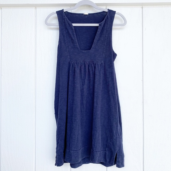 ❌SALE❌ J CREW Navy Blue Cotton Dress XS - Picture 1 of 9